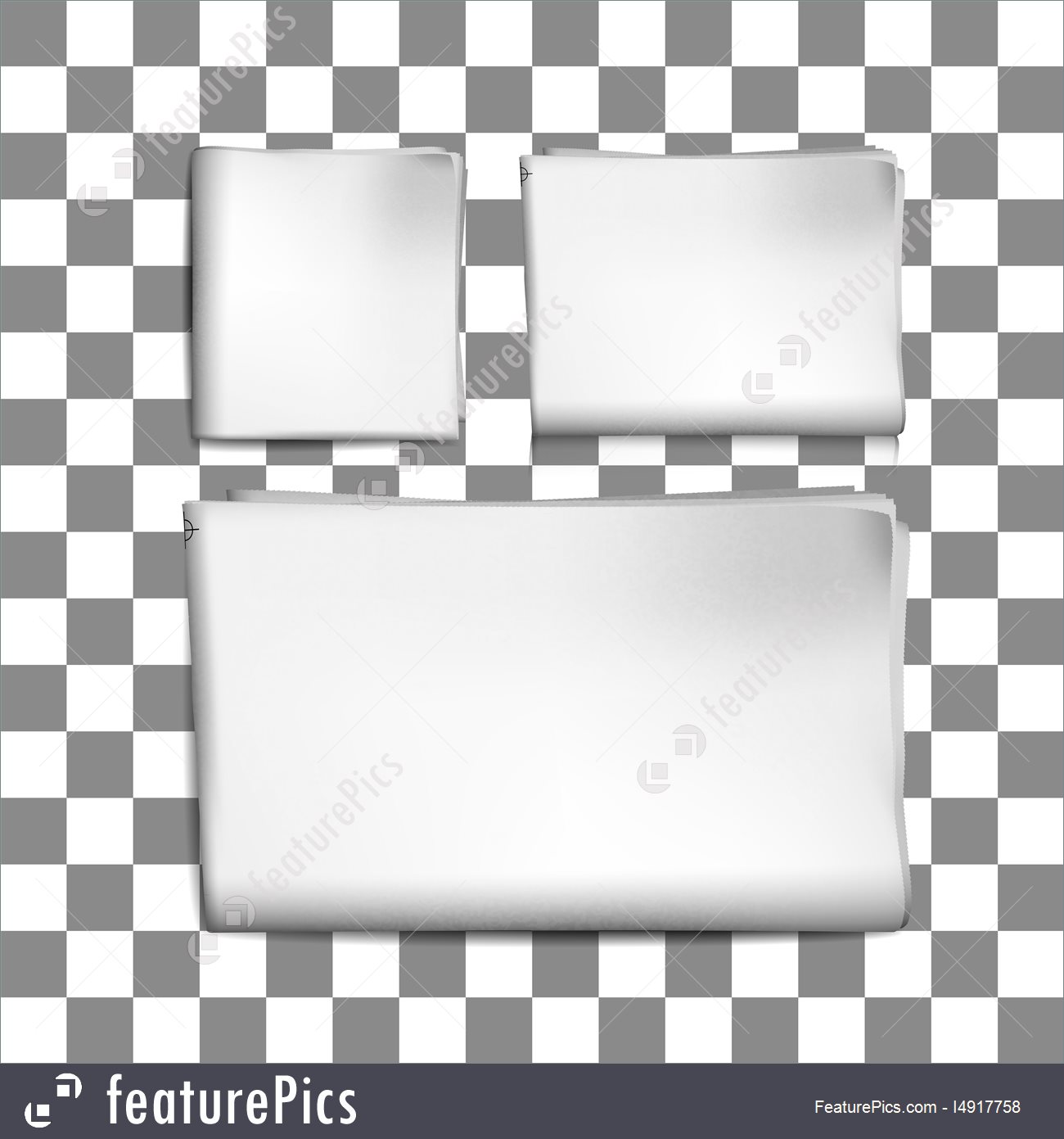1300x1391 Blank Newspaper. Vector Illustration I4917758