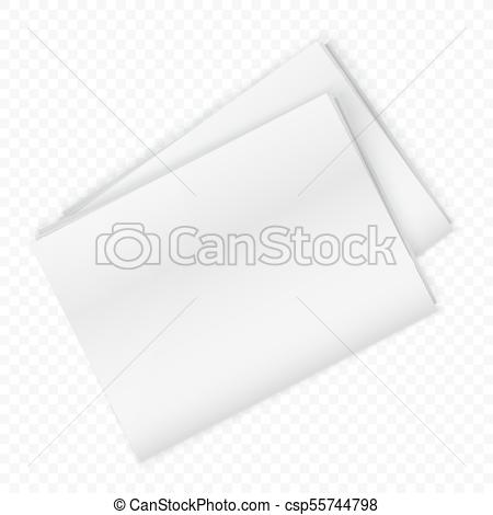 450x470 Blank Newspaper Mockup Isolated On The Transperant Background