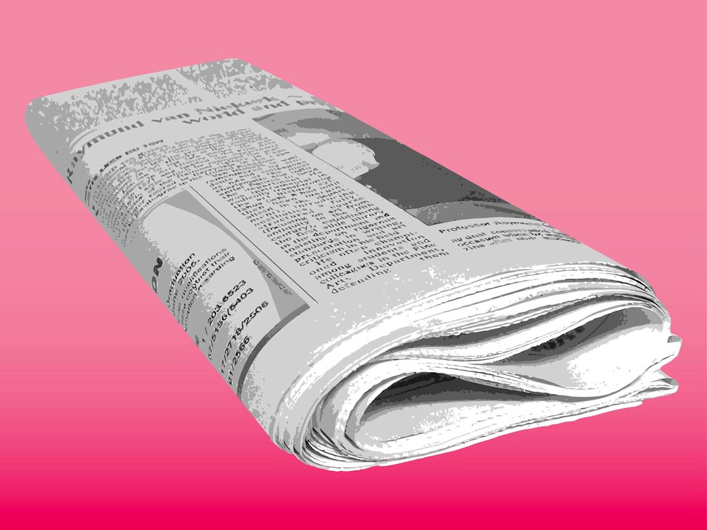 1024x767 Newspaper Vector Vector Art Amp Graphics