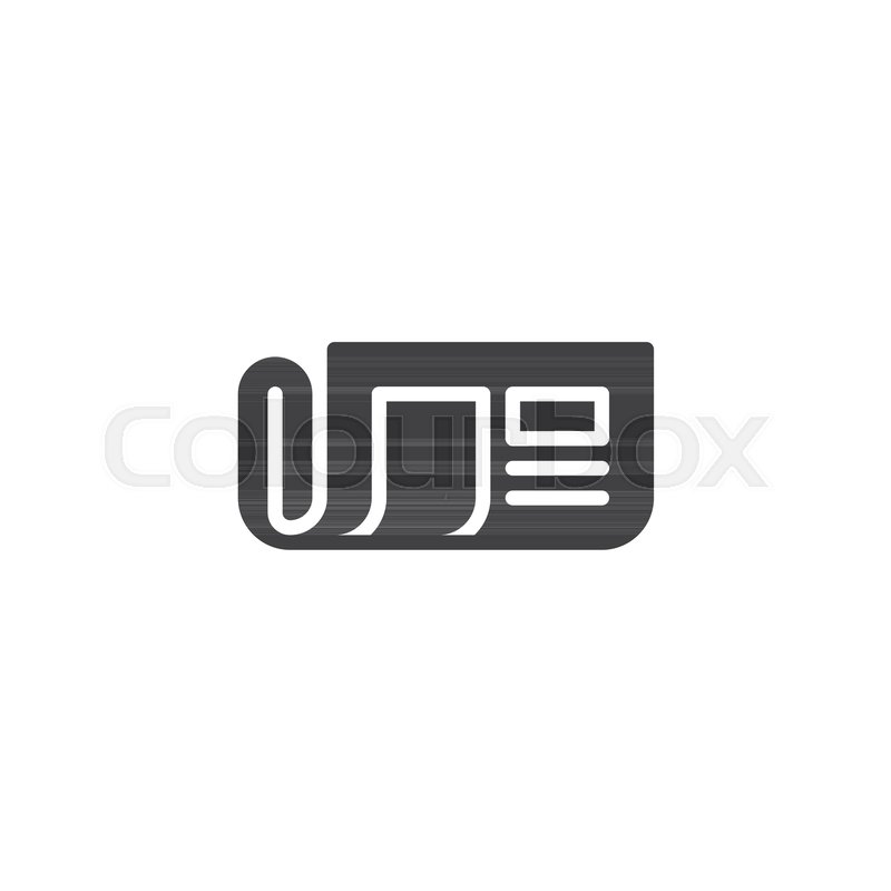 800x800 Newspaper Vector Icon. Filled Flat Sign For Mobile Concept And Web