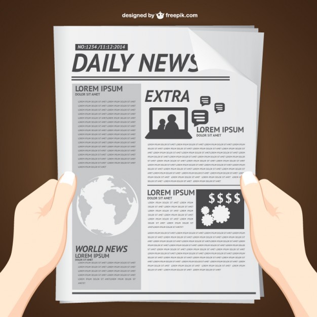 626x626 Reading Daily News Vector Free Download