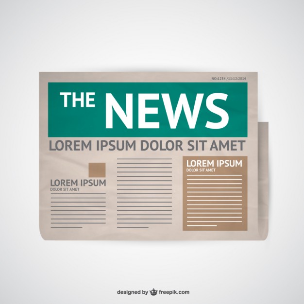 626x626 Retro Newspaper Illustration Vector Free Download