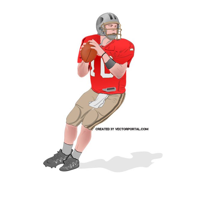 660x660 Nfl Football Player Free Vector 123freevectors