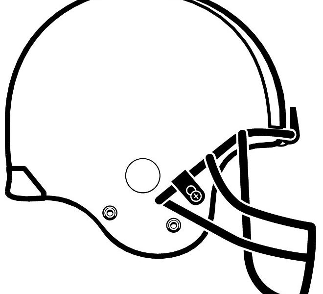 660x600 Football Helmet Silhouette Vector 2018 New Coloring Kids
