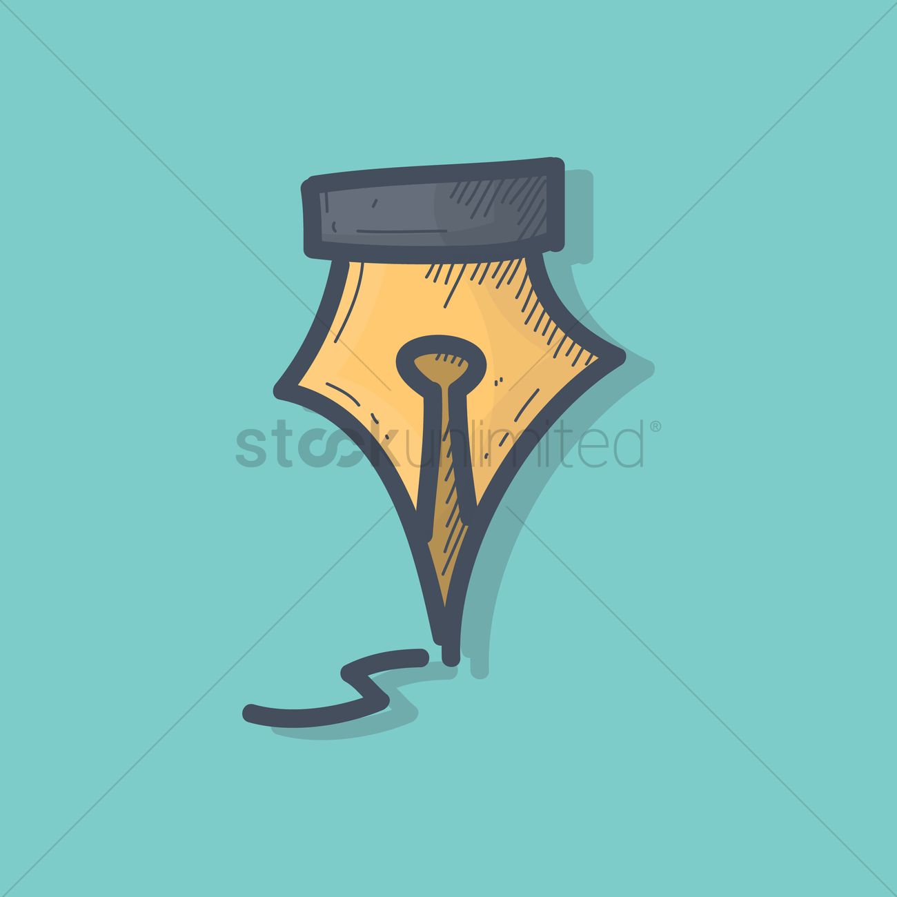 1300x1300 Free Fountain Nib Vector Image