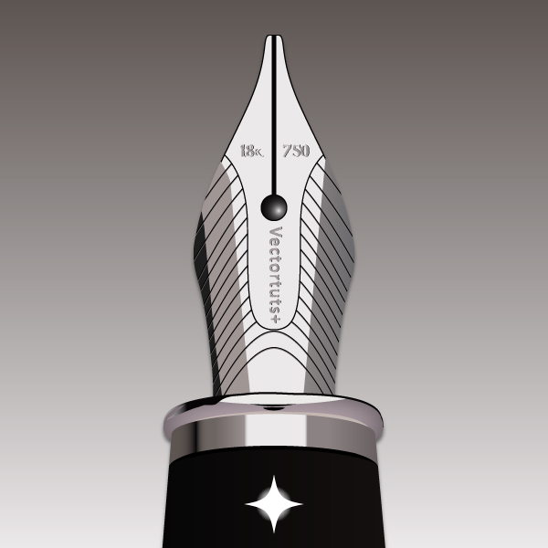 600x600 How To Create A Realistic, Shiny Fountain Pen Nib In Vector