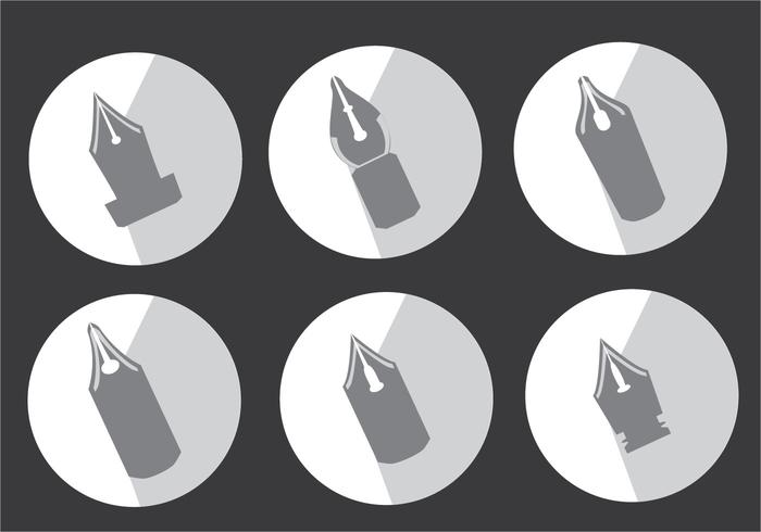 700x490 Pen Nib Silhouette Vector