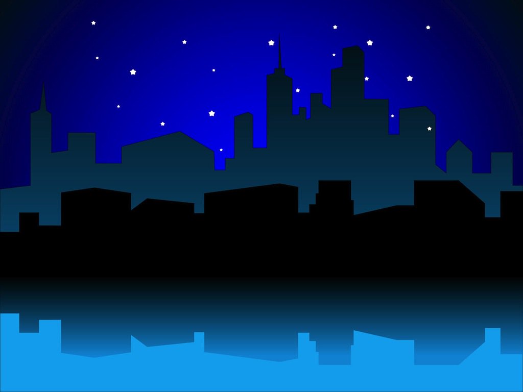 1024x768 Urban Night Vector Vector Art Amp Graphics