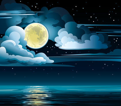 421x368 Vector Night View Background Free Vector Download (48,411 Free