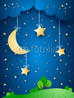 236x314 Cartoon Night Vector 01