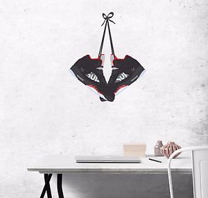 300x285 Jordan Black Supreme 5 Hanging Shoes Vector Print Wall Art