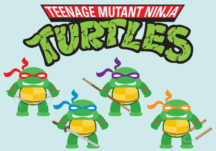 700x490 Ninja Turtles Mini Vectors