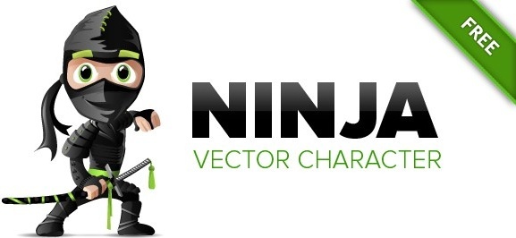 577x266 Ninja Vector Free Free Vector Download (36 Free Vector) For