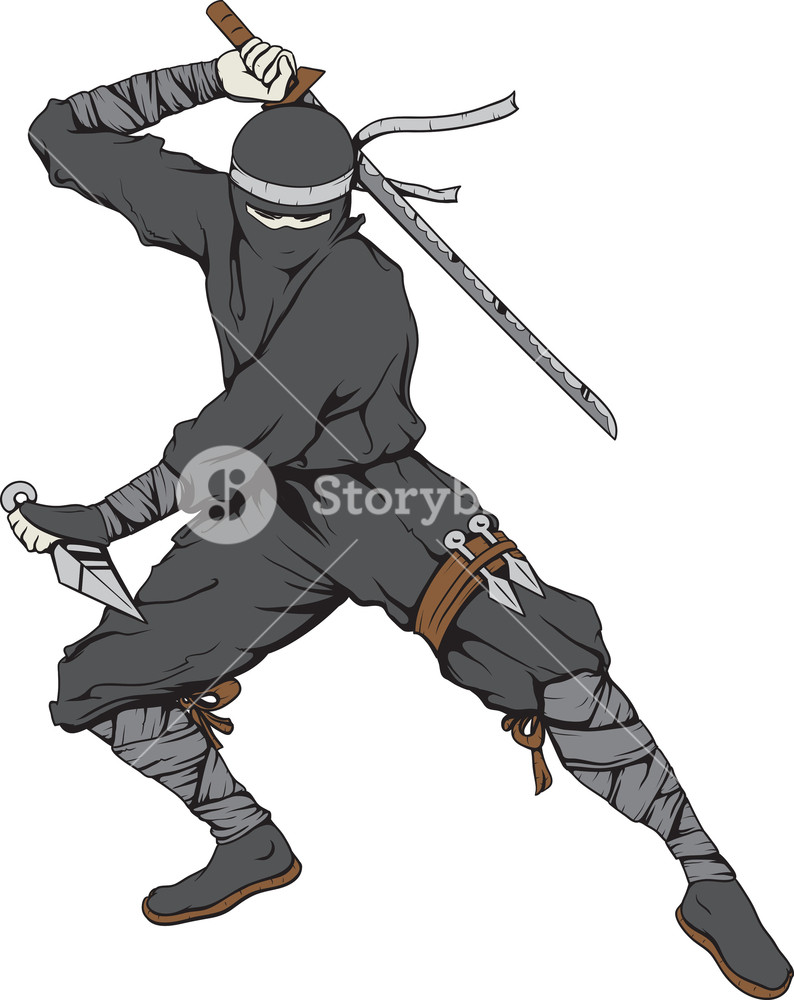 794x1000 Vector Ninja Royalty Free Stock Image
