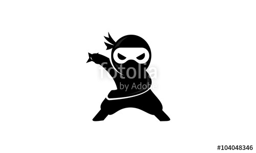 500x300 Ninja Logo V.2 Stock Image And Royalty Free Vector Files On