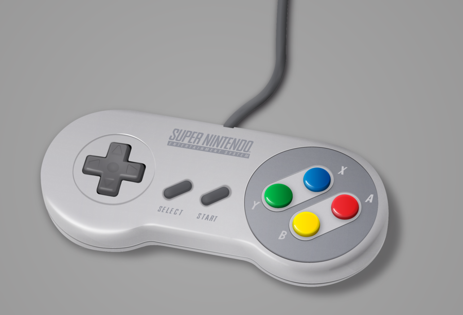 900x613 Snes Controller Vector By Sirmaximillion