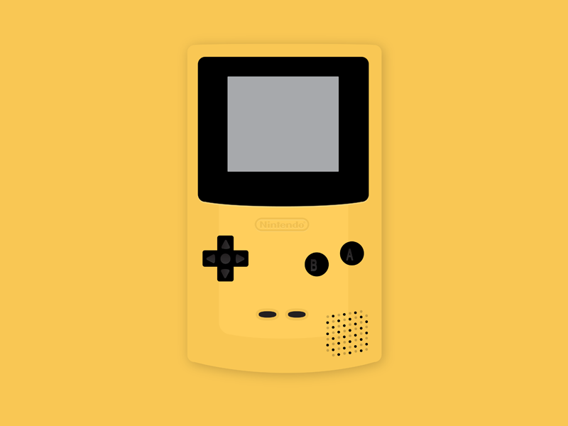 800x600 Nintendo Gameboy Color Vector By Marc Deely