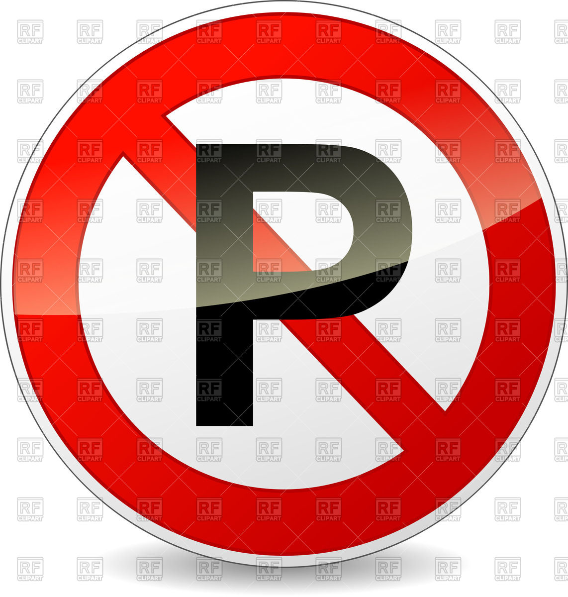 1142x1200 No Parking Round Prohibitory Sign Vector Image Vector Artwork Of