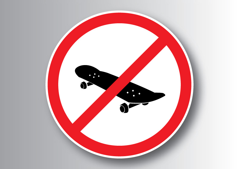800x566 No Skateboard Sign