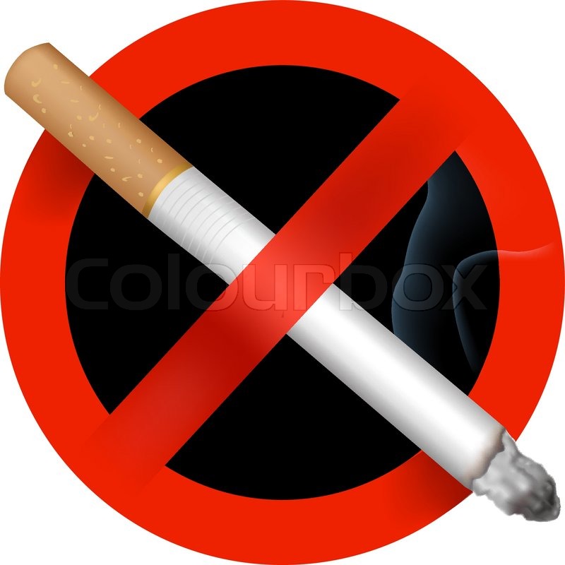 800x800 No Smoking Sign. Vector Illustration. Stock Vector Colourbox