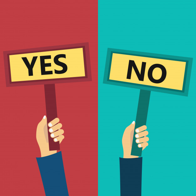 626x626 Yes And No Signs Vector Free Download