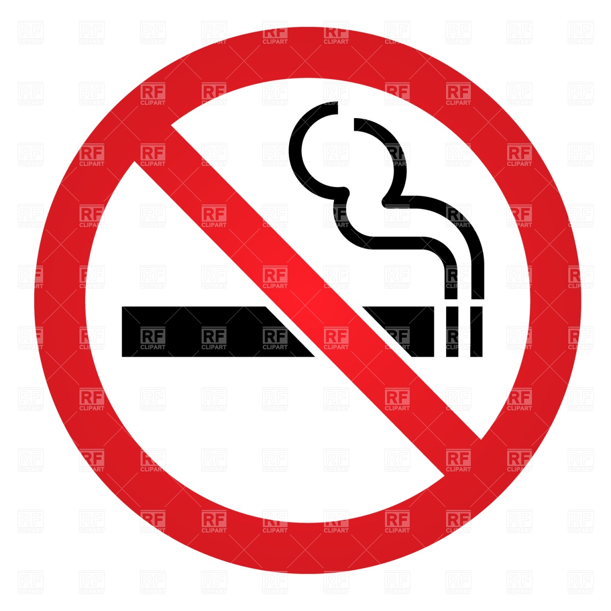1200x1200 Generic No Smoking Sign Vector Image Vector Artwork Of Signs