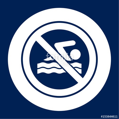 500x500 No Swimming, Vector Sign Stock Image And Royalty Free Vector