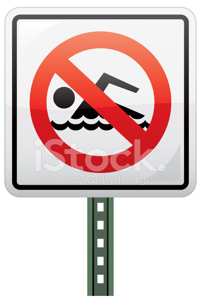 682x1024 No Swimming Sign Stock Vector