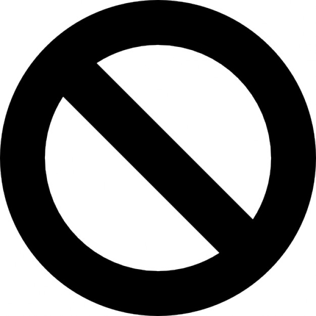 626x626 No Symbol Black