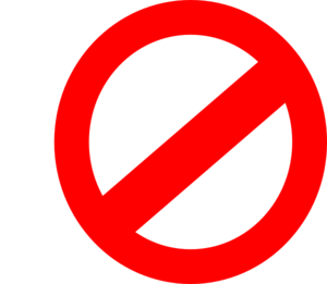 300x261 No Symbol Clip Art