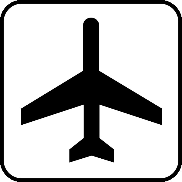 600x600 Airplane No Background Airplane Symbol Vector At Clipart Of