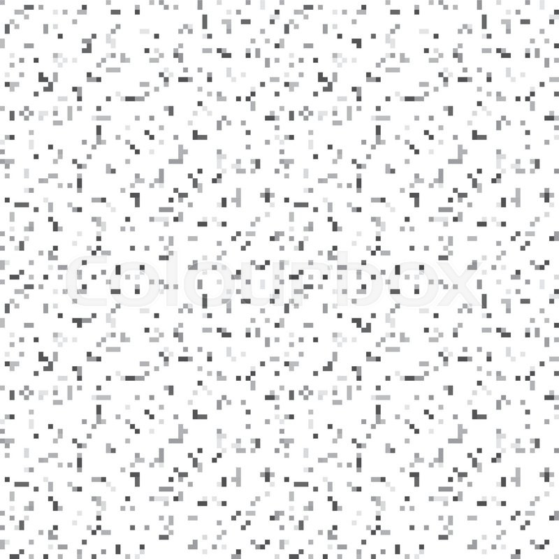 800x800 Pixel Art Style Noise Seamless Vector Background White Stock