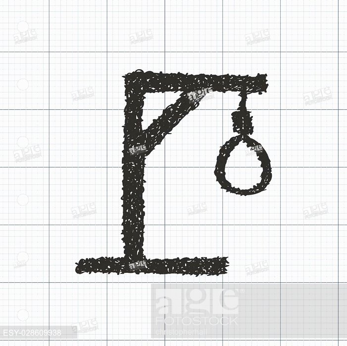 701x700 Simple Hand Drawn Doodle Of A Hangmans Noose, Stock Vector, Vector