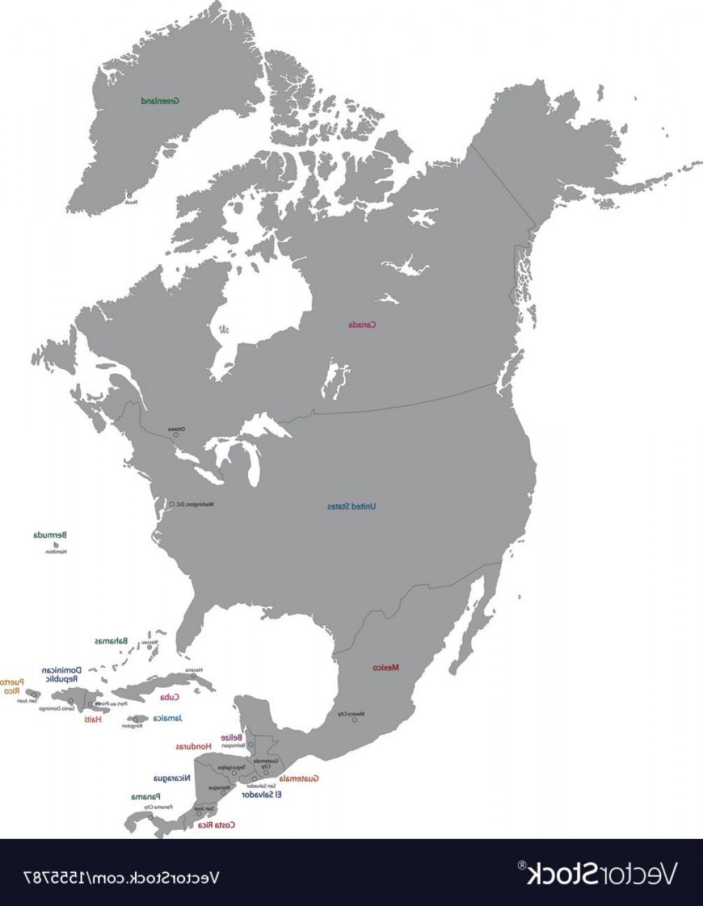 1006x1296 Grey North America Map Vector Shopatcloth