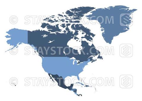 480x341 North American Map Vector Staystock