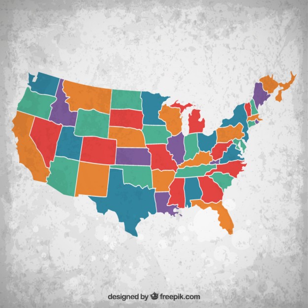 626x626 North America Map Vector Free Download