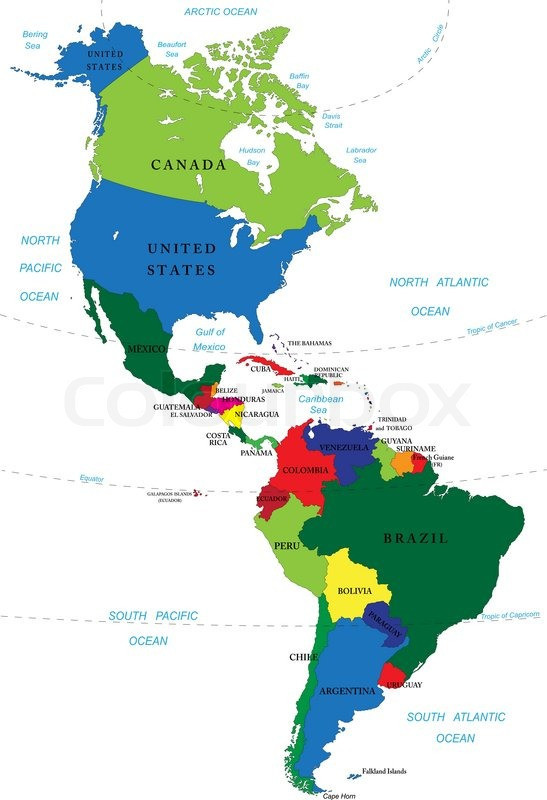 547x800 Countries In North And South America Map Lovely North America Map