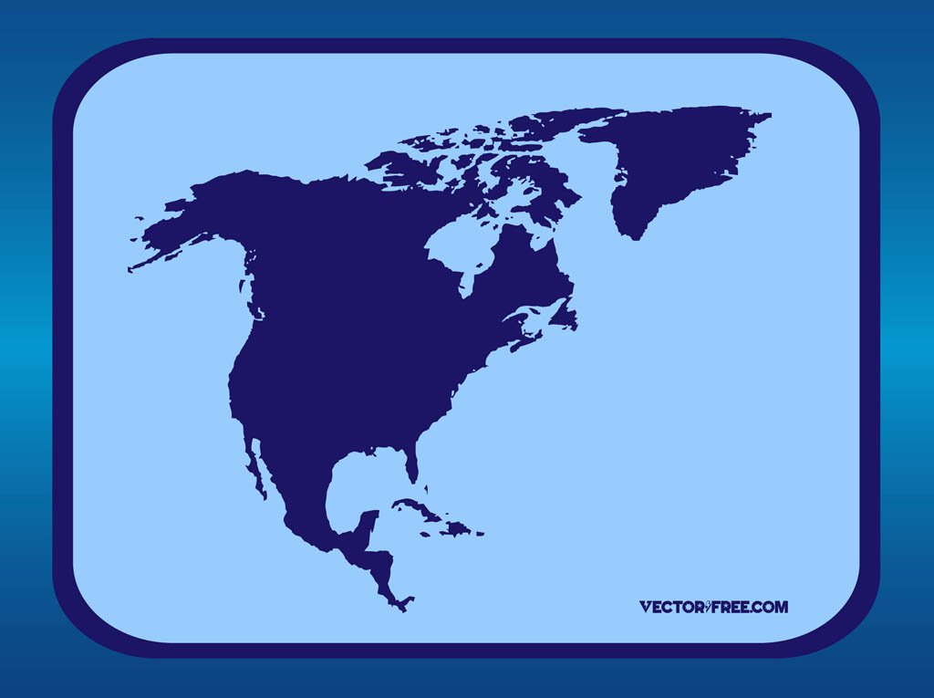 1024x765 North America Continent Vector Art Amp Graphics