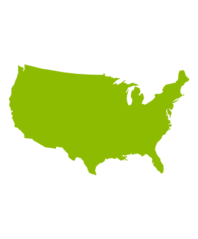 640x775 North America Map