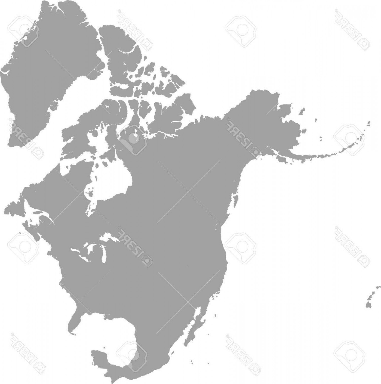 1545x1560 Vector Map North America Shopatcloth