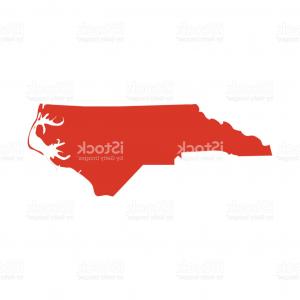 300x300 North Carolina Map Icon Contour Cut Out Isolated Outline Nc