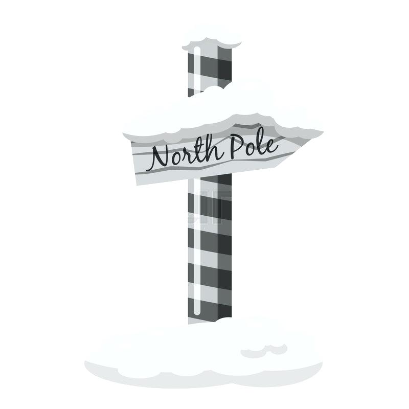 800x800 North Pole Sign Post North Pole Signpost Icon Gray Monochrome