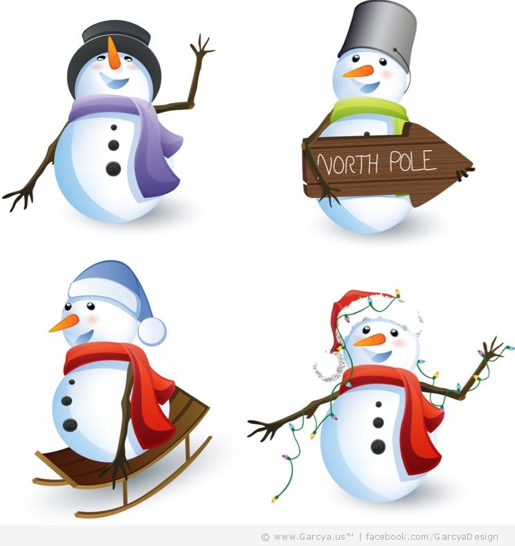 744x789 North Pole And Snowmen Premium Vectors By Garcya