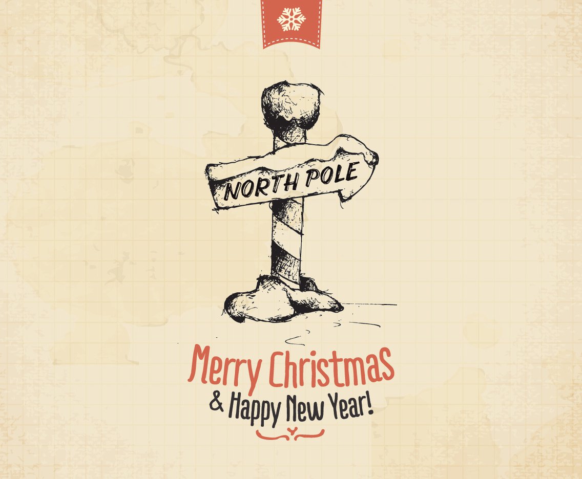 1136x936 Vintage North Pole Vector Vector Art Amp Graphics