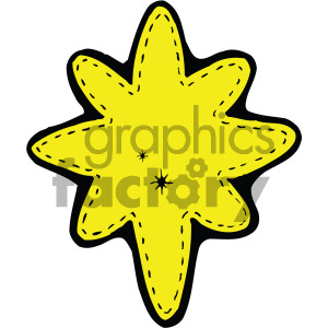 300x300 Royalty Free Cartoon North Star Vector Art 405215 Vector Clip Art