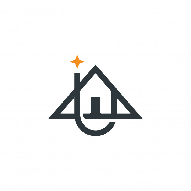 626x626 Up Arrow House With North Star Adventure Logo Vector Premium
