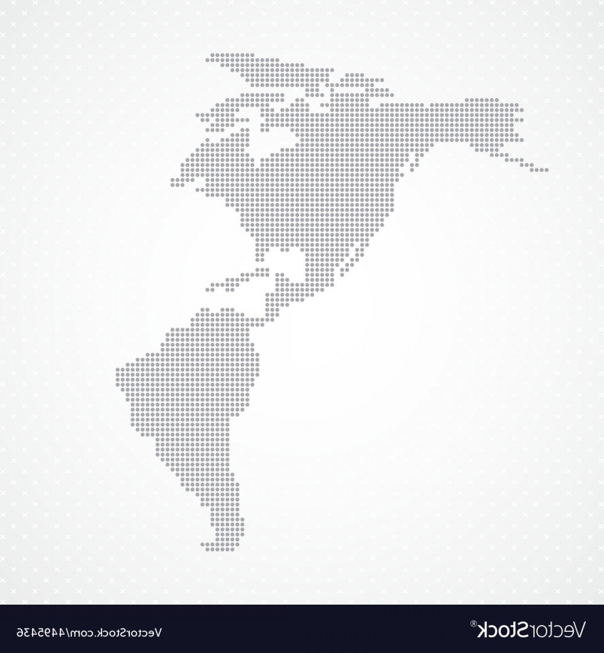 1200x1296 Dots Grey North And South America Map Background Vector Shopatcloth