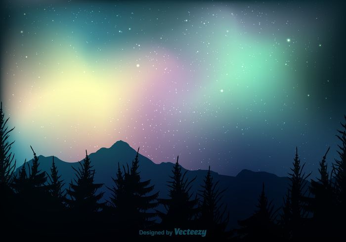 700x490 Free Northern Lights Vector Background 121479