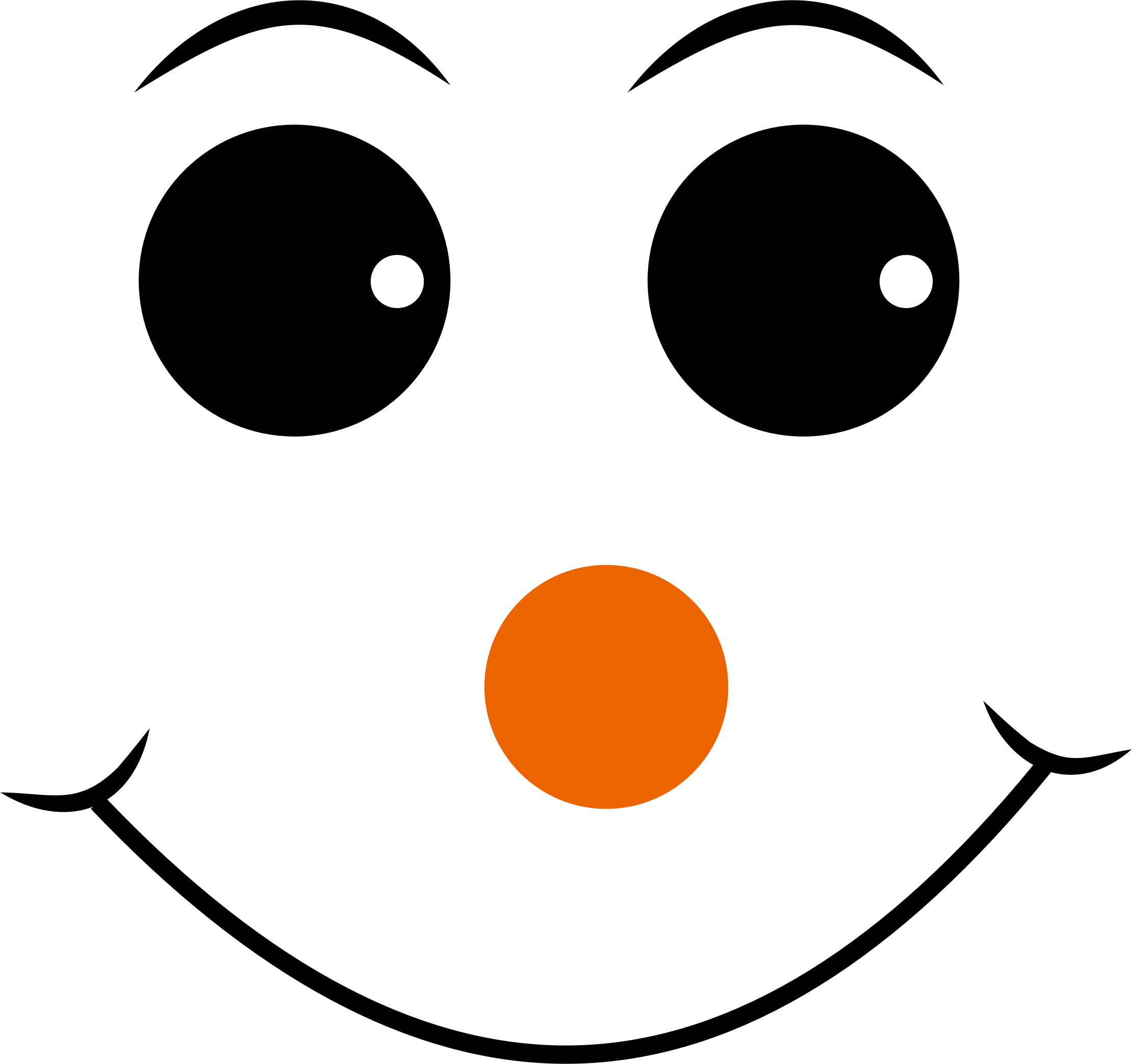 2220x2086 Happy Face With Orange Nose Vector File Image