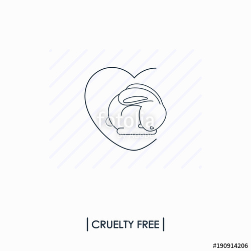500x500 Cruelty Free Logo. Not Tested On Animals Stock Image And Royalty